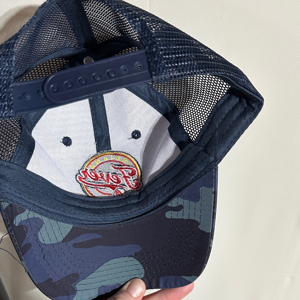 Indiana Fever Navy Camo Mesh Trucker Hat - Picture 4 of 6